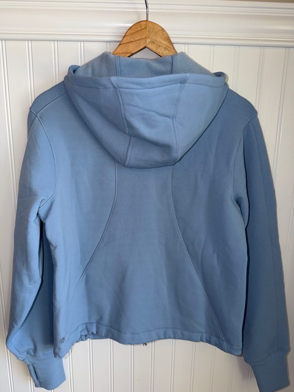 Athleta Light Blue Full-Zip Hooded Sweatshirt - Picture 5 of 10